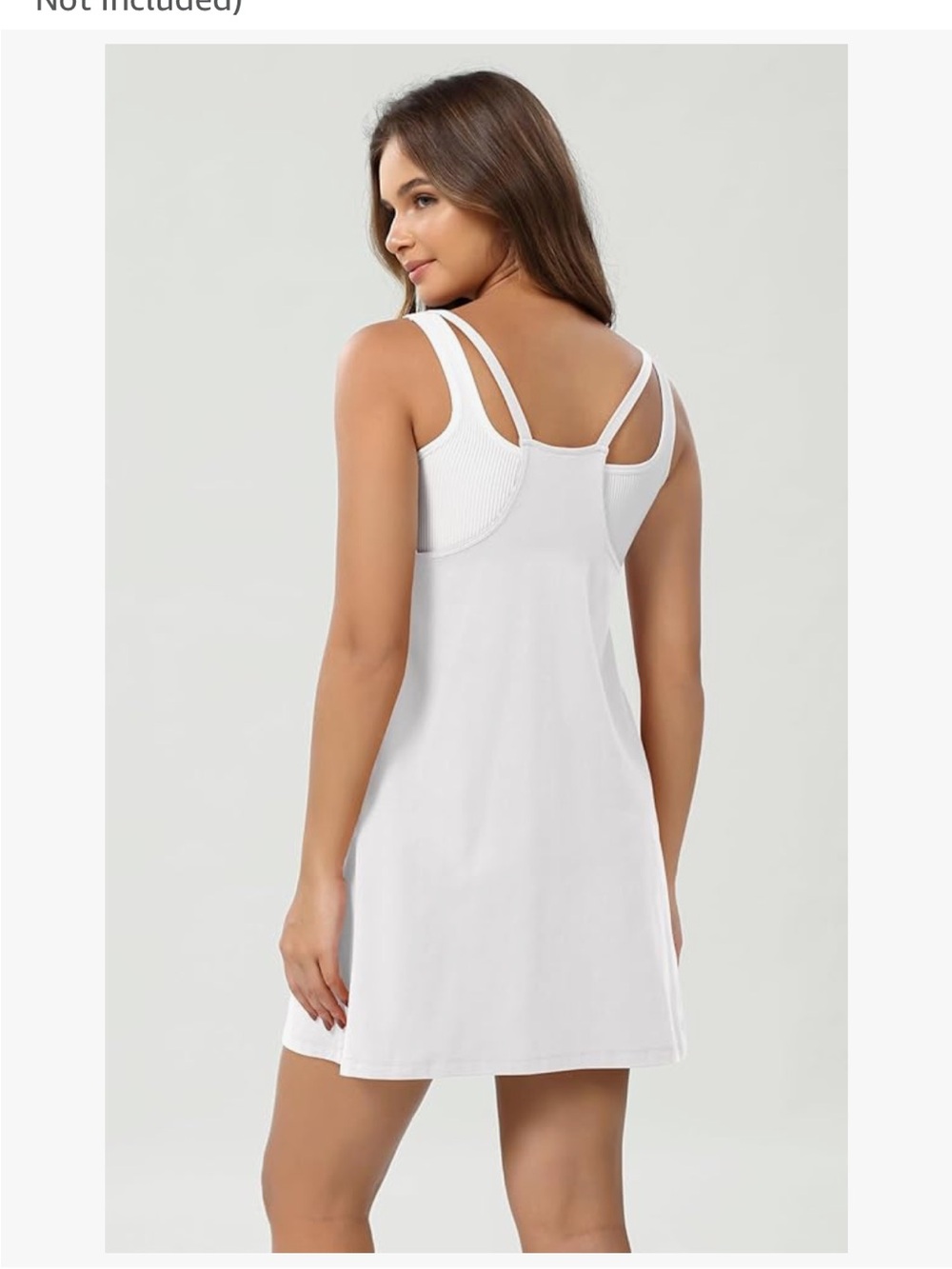 White Double-Strap Nightdress Chemise - Women Intimates